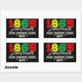 Educate Herdenking 1865 Juneteenth Rechthoekige Sticker (Vel)