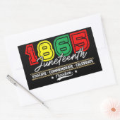 Educate Herdenking 1865 Juneteenth Rechthoekige Sticker (Envelop)