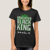 Educated Black Pride King Fathers Day Oversized T-shirt (Voorkant)
