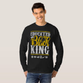 Educated Black Pride King Fathers Day Plus Size T-shirt (Voorkant volledig)