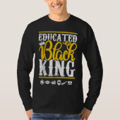 Educated Black Pride King Fathers Day Plus Size T-shirt (Voorkant)