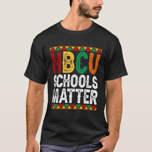 Educated HBCU Schools Matter Melanin Black History T-shirt (Voorkant)