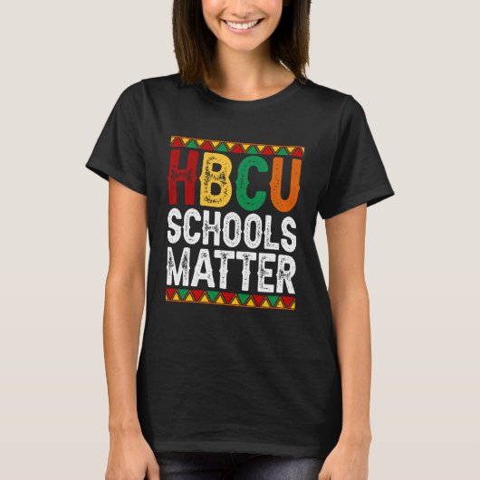 Educated HBCU Schools Matter Melanin Black History T-shirt (Voorkant)