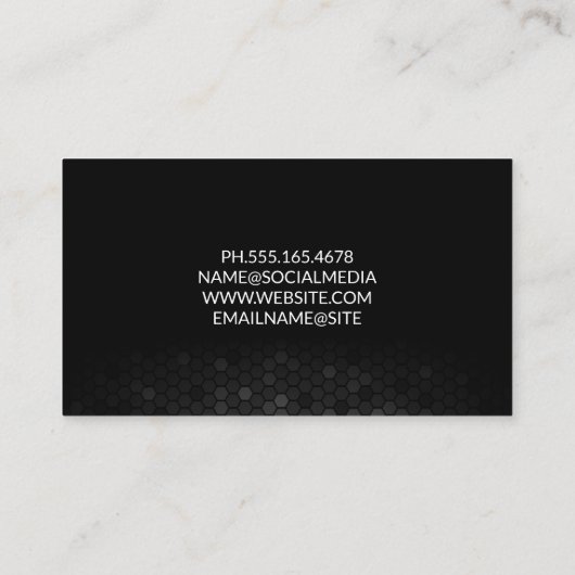 Educatie Logo | Geometrische Achtergrond Visitekaartje (Achterkant)