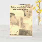 educatief 5"x 7"Gevouwen Wenskaart Kaart (Gele Bloem)