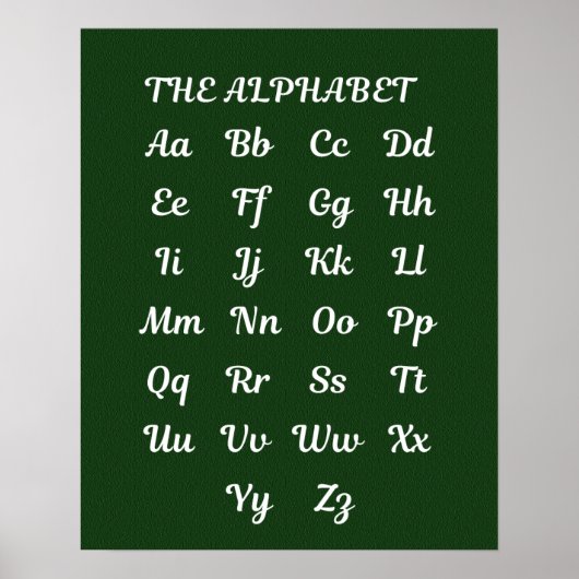 Educatief alfabet, letters poster (Voorkant)