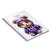 Educatief Beer Vrienden Spiral Journal sjabloon Notitieboek (Rechterzijde)