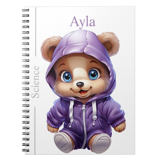 Educatief Beer Vrienden Spiral Journal sjabloon Notitieboek (Voorkant)