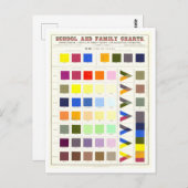 Educatief Briefkaart kleurenkaart (Voorkant / Achterkant)