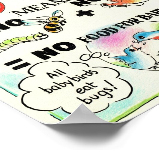 Educatief Poster - Geen muggenspuit! (Hoek)