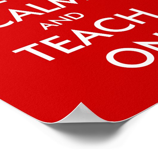 Educatief poster | Kalm houden en onderwijzen (Hoek)