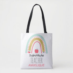 Educatief spectrum: Substituut Teacher's Rainbow Tote Bag