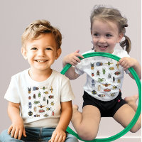 Educatief Watercolor Kever Baby T-Shirt