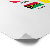 Educatief Wereld Vlaggen Poster (Hoek)