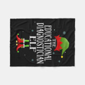 Educatieve Diagnosticus Elf Matching Family Group Fleece Deken (Voorkant (Horizontaal))