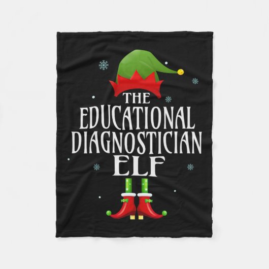 Educatieve Diagnosticus Elf Matching Family Group Fleece Deken (Voorkant)