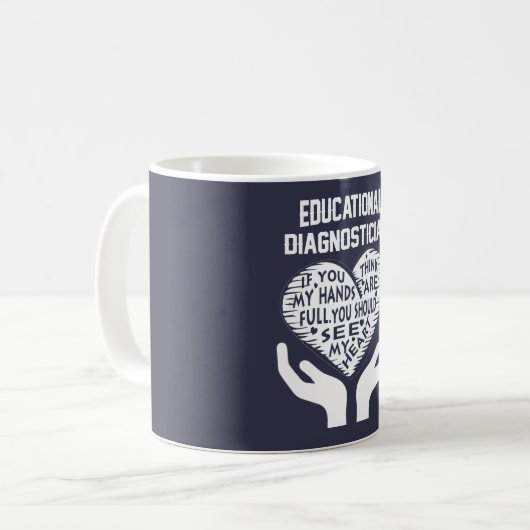 Educatieve diagnostiek koffiemok (Voorkant links)