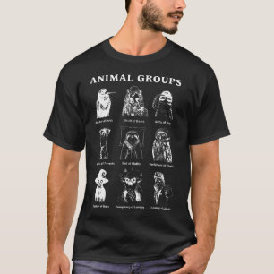 Educatieve Diergroepen Wilde Dieren Van De T-shirt