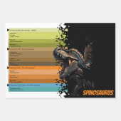 Educatieve Dino Evolution, Kinderen Verjaardagscad Inpakpapier Vel (Voorkant 3)