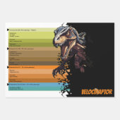 Educatieve Dino Evolution, Kinderen Verjaardagscad Inpakpapier Vel (Voorkant 2)