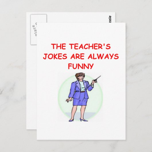 educatieve grap briefkaart (Voorkant / Achterkant)