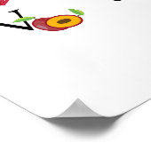 Educatieve groenten en fruit ABC Alphabet Classroo Poster (Hoek)