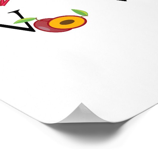 Educatieve groenten en fruit ABC Alphabet Classroo Poster (Hoek)