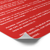 Educatieve KWANZAA Poster 7 Beginselen, symbolen (Hoek)