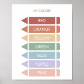 Educatieve Mijn kleuren | Poster Homeschool (Voorkant)