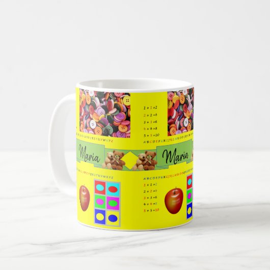 Educatieve Mok voor kinderen (Voorkant links)