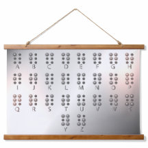 Educatieve muurkunst met braillealfabet