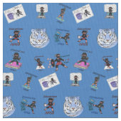 Educatieve Ninja Fabric Tiger Stof (Close Up)