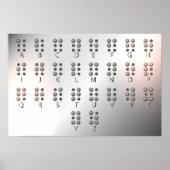 Educatieve Poster met Braille Alfabet (Voorkant)