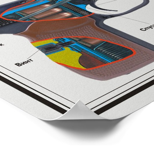 educatieve posters - Makarov-pistool (Hoek)