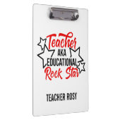 Educatieve Rock Star Zwart Rood Leraar Klemborden (Rechts)