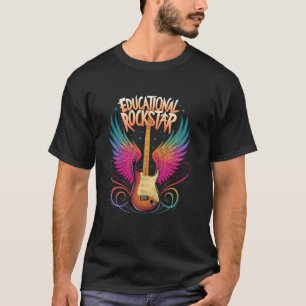 EDUCATIEVE ROCKSTAR 1e 2e 3e 4e 5e klas thee T-shirt