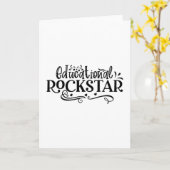 Educatieve Rockstar Kaart (Gele Bloem)