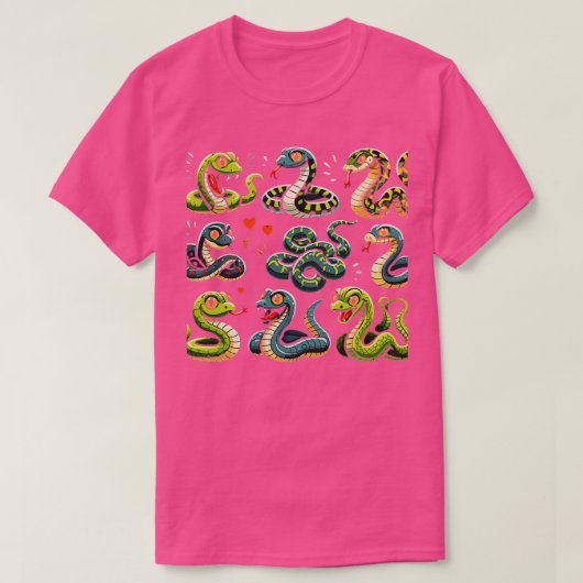 Educatieve Snake Types voor Kinderen T-shirt (Design voorkant)
