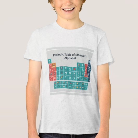 Educatieve STEM-klaskamerkunst Tri-Blend Shirt (Voorkant)