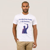 Educating Young Scientists My Superpower Teacher T-shirt (Voorkant volledig)