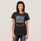 Education Blogger Appreciation Week Back to School T-shirt (Voorkant volledig)