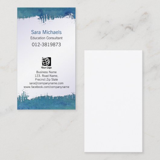 Education Consultant Services Geripte papieren Gru Visitekaartje (Voorkant / Achterkant)