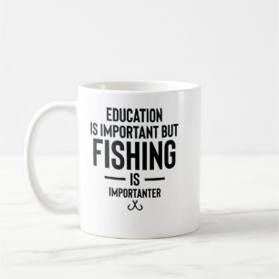 Education is belangrijk but fishing is importeren koffiemok