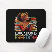 Education Is Dom Black Teacher Books Black History Muismat (Met muis)