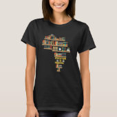 Education Is Freedom Book Reader Black History Mon T-shirt (Voorkant)