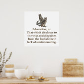 Education Noun - Education Quote Poster (Keuken)