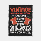 Education Pride Paraprofessional Definition  Fleece Deken (Voorkant)