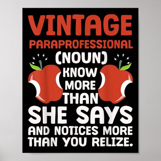 Education Pride Paraprofessional Definition  Poster (Voorkant)