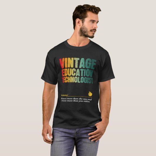 Education Technologist Appreciation Week Back to S T-shirt (Voorkant volledig)
