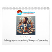 Education Technology Calendar - inspirerende citat Kalender (Hoes)